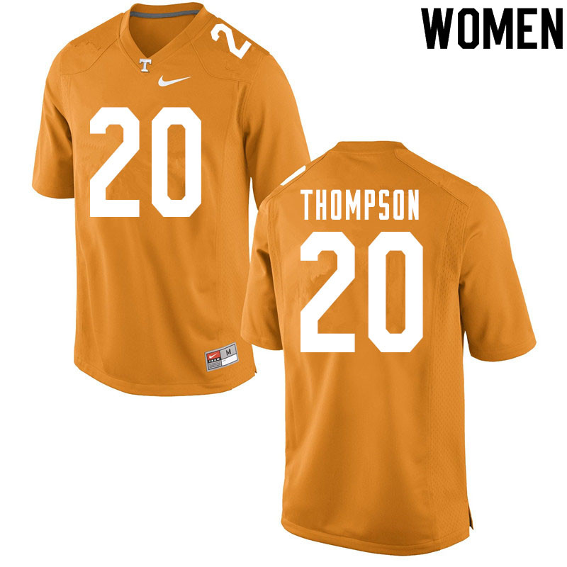 Women #20 Bryce Thompson Tennessee Volunteers College Football Jerseys Sale-Orange - Click Image to Close